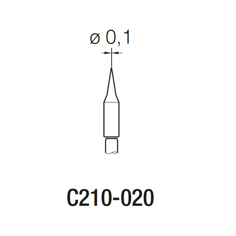 JBC原装C210-020手机维修精密焊接烙铁头