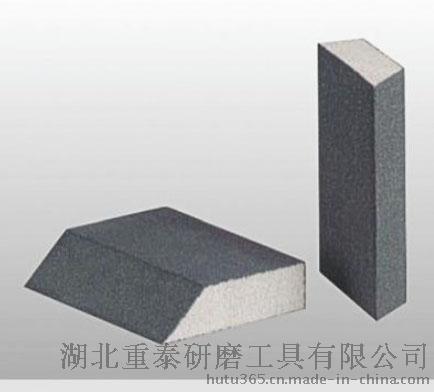 厂家直销 国产梯形碳化硅海绵砂块，国产梯形氧化铝海绵磨块
