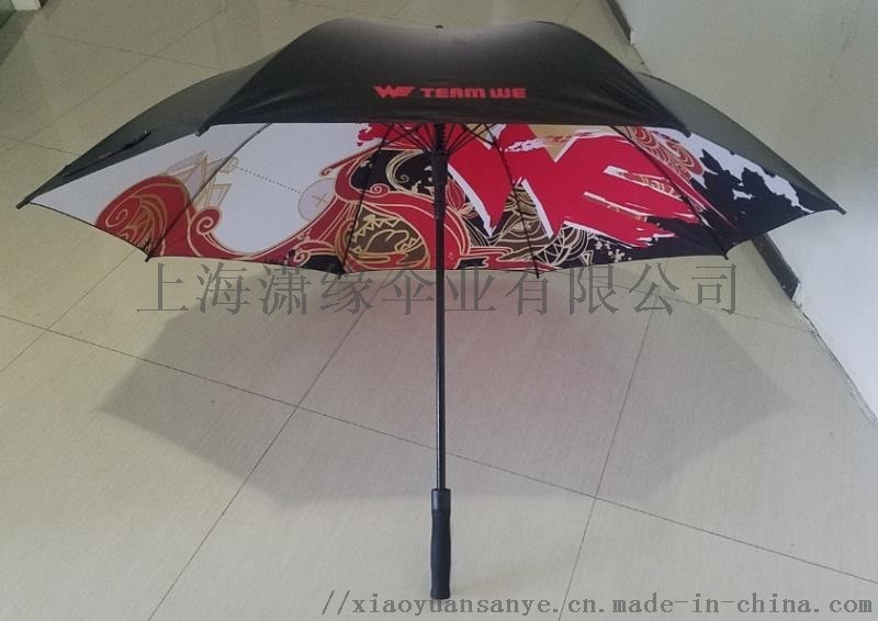 定制双层印花直杆伞、双层伞面两面印刷晴雨伞制作
