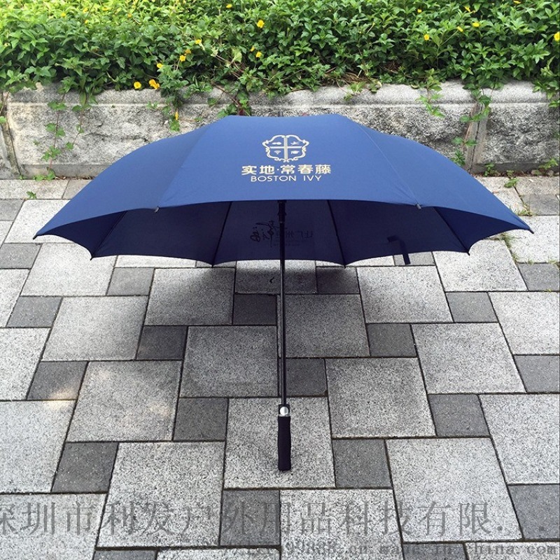 直杆纤维雨伞广告伞雨伞定制logo超大抗风高尔夫伞
