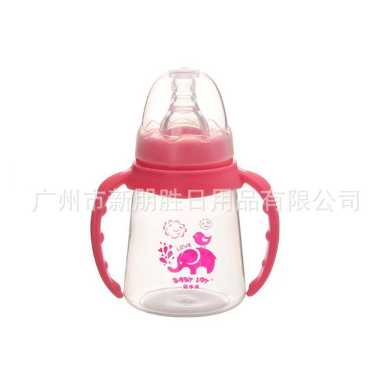 母婴用品 带手柄带吸管自动PP奶瓶150ml