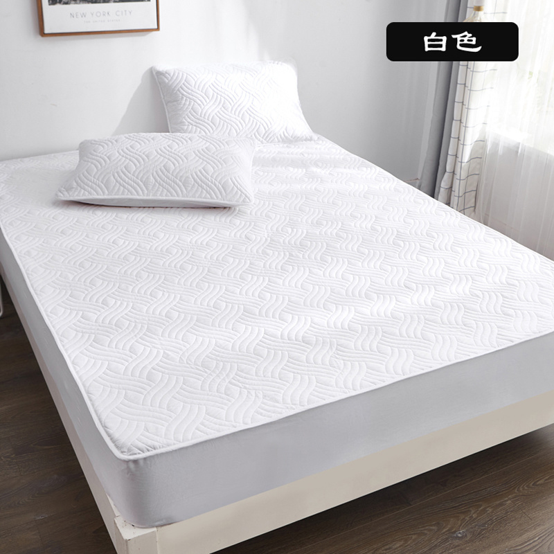 全棉夹棉床笠，防水床罩，隔脏床保护垫