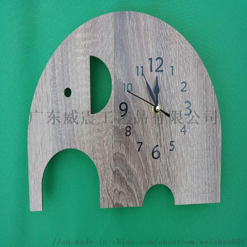 木质钟表挂钟个性创意时尚卧室静音时钟北欧式挂