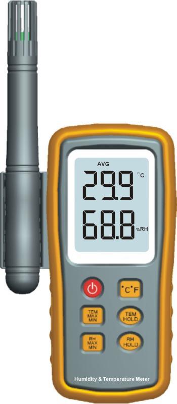 山东数字温湿度表，仓库用温湿度计GM1361