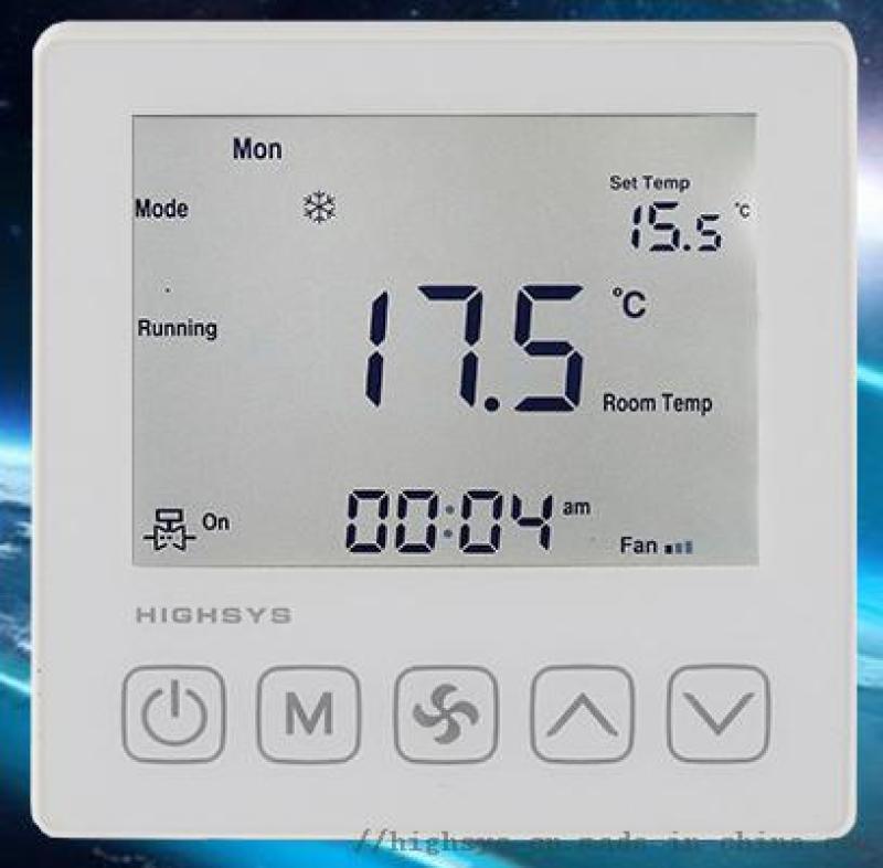 海思液晶中央空调温控器 房间温控面板