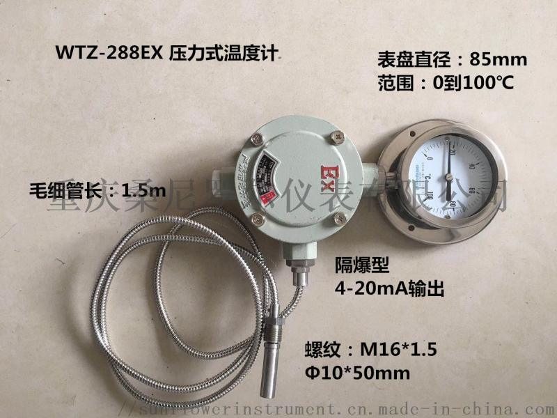 WTZ-288 电接点防爆压力式工业温度计