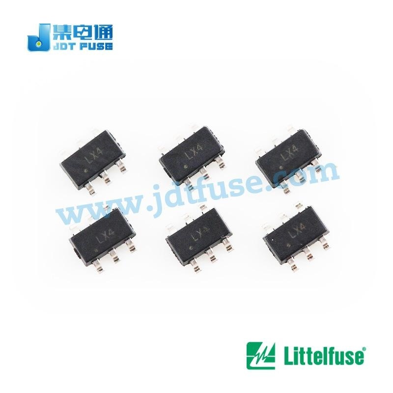 Littelfuse 瞬态抑制二极管阵列SRV05-4HTG低电容ESD保护6V/10A