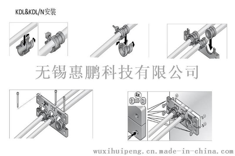 穿墙版系统KDL 配套附件夹紧线缆固定头 莫尔