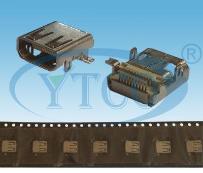 YTCO研拓厂家直销Micro HDMI连接器 (6541-19FHXXXXX015)