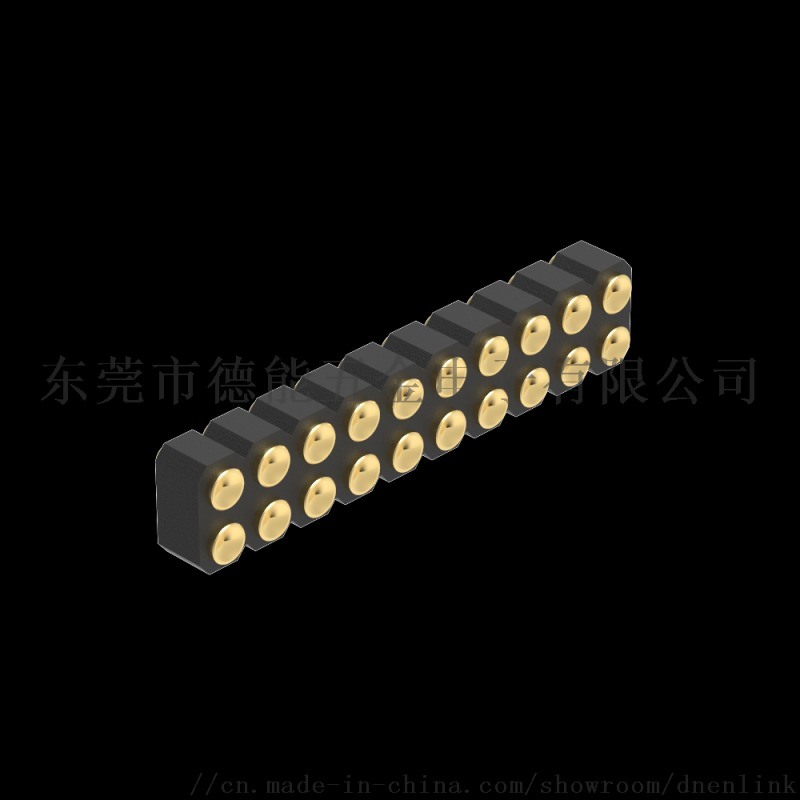 2.54MM H2.5 双排180度SMT 凹面