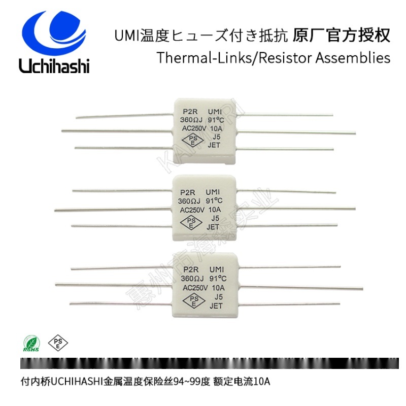 UMI 内桥温度保险丝水泥电阻 P2R系列