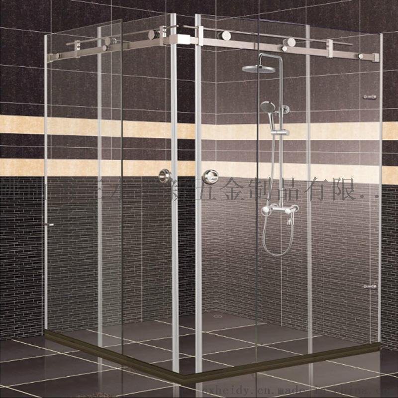 厂家直销华创兴 钢化玻璃淋浴房移门系列 玻璃移门配件 配套