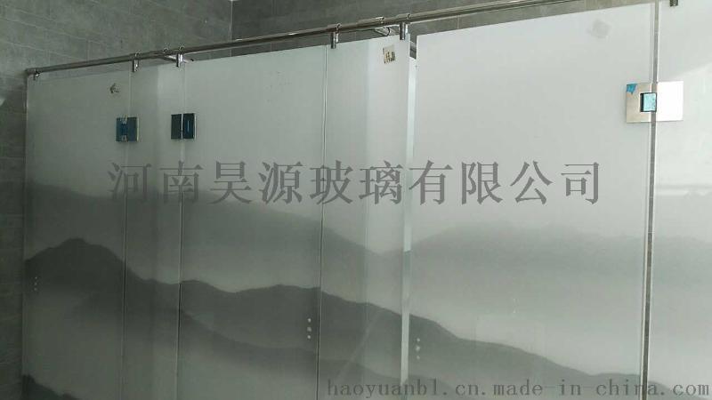 新中式水墨山水画夹层玻璃