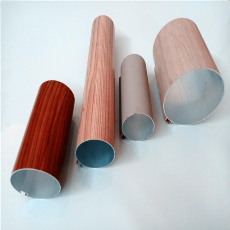 厂家直销铝圆管建材装饰木纹圆管铝方通  规格定制