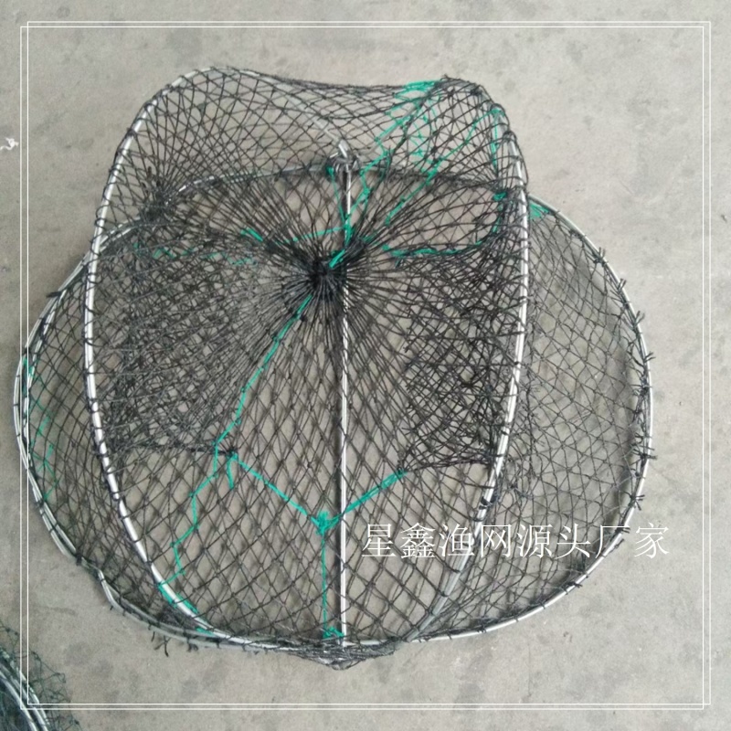 轻款螃蟹笼 章鱼笼 进口鱼网白单丝渔具