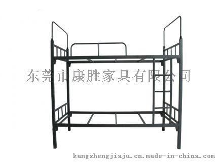 上下铺铁床厂家生产KS-方管上下铺铁床