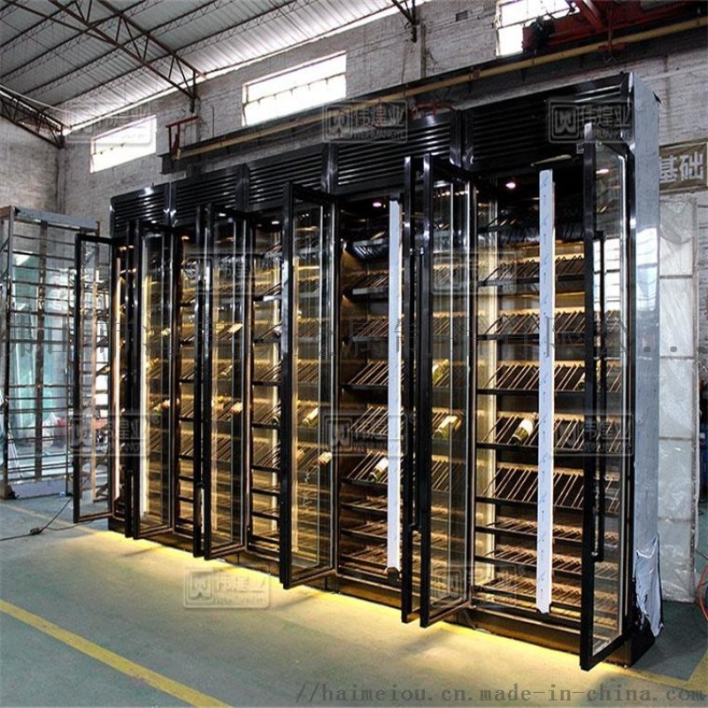 广州  柜定制 电子金属酒架   储存展示柜厂家