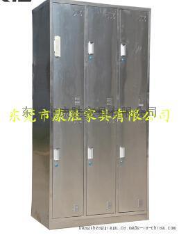 食品厂车间用不锈钢四门 衣柜