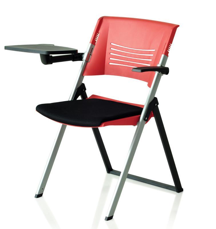 K02伞兵椅 加厚折叠椅 塑料折叠培训椅 办公培训椅厂家