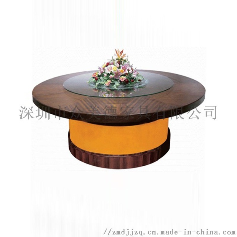 工厂生产现代圆餐桌餐桌椅组合纯实木餐桌全国配送安装