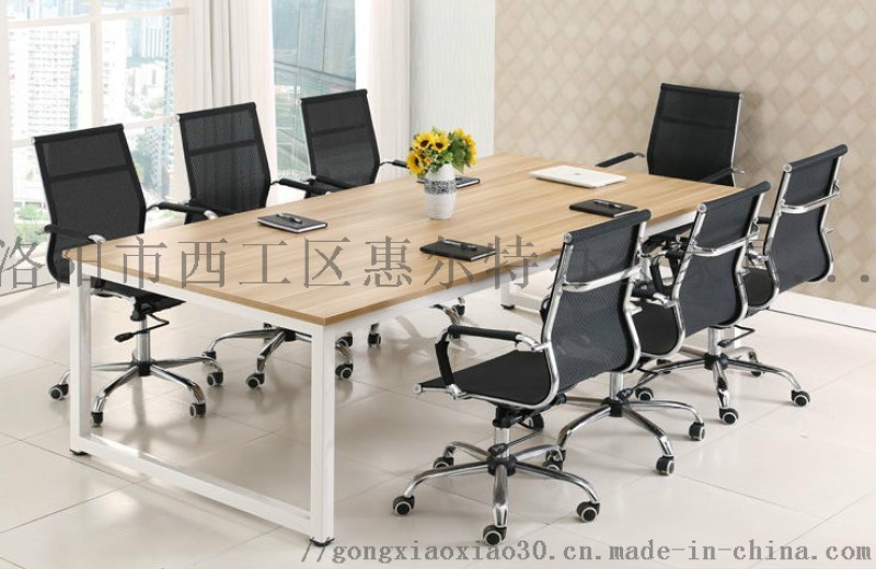 厂家直销办公家具办公桌板式长方形大型会议桌洽谈桌